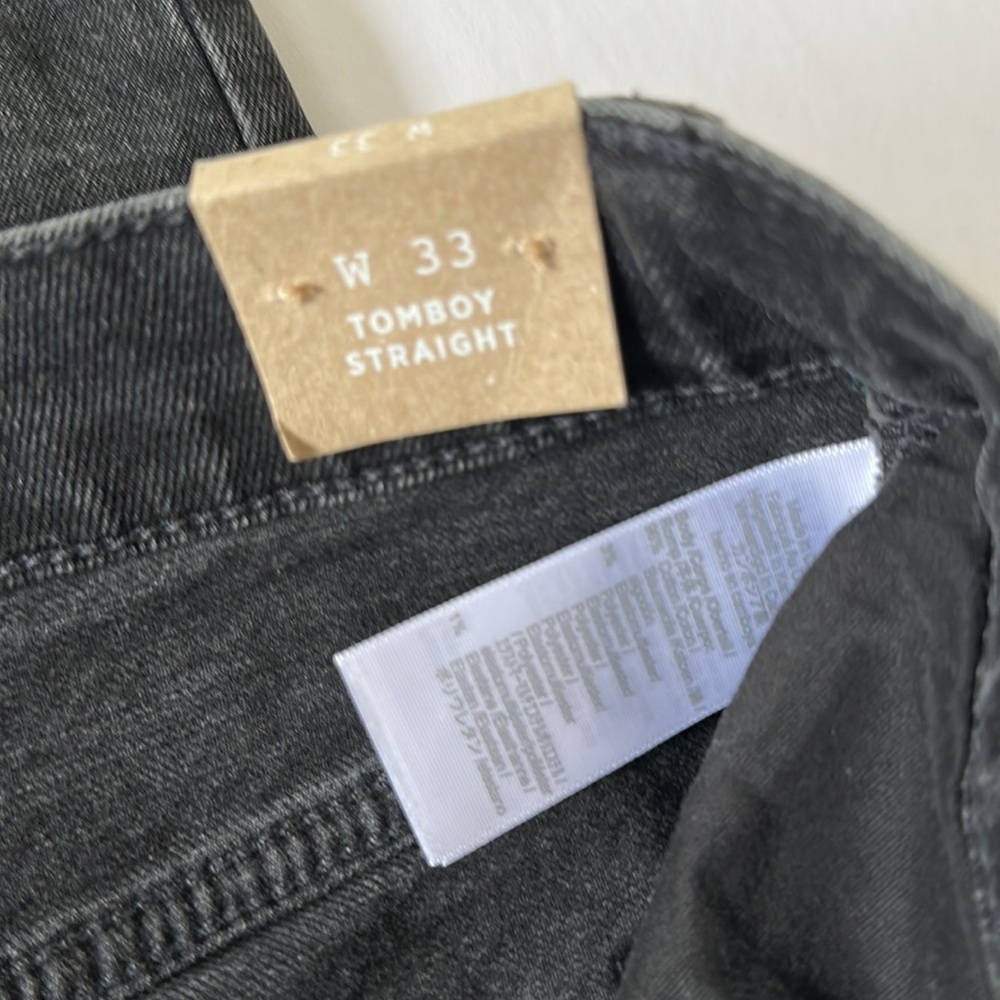 Madewell Tomboy Straight Jeans in Lunar Wash Size 33 NWT - Picture 6 of 15